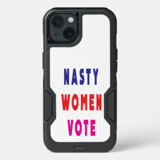 Navy Blue Red Pink Magenta Nasty Women Vote iPhone 13 Case