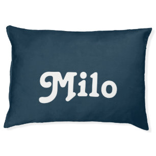 Navy Blue Retro Pet Bed