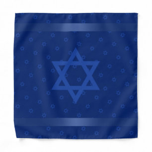 Navy Blue Ribbon Candle Lighting Head Cover Bandana