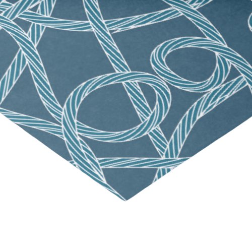 Navy Blue Rope Pattern Nautical Tissue Paper