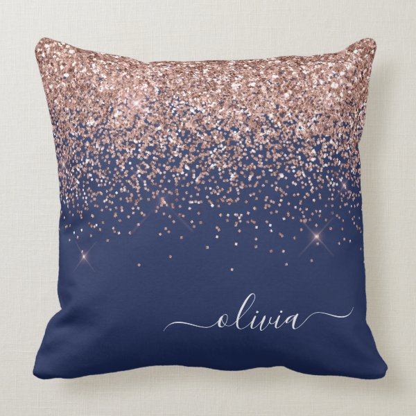 Pink And Blue Decorative & Throw Pillows | Zazzle