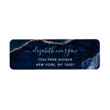 Foil Return Address Labels | Zazzle