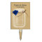navy blue rose mason jar personalized cake picks