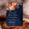 Navy Blue Rustic Earthy Terracotta Floral Wedding