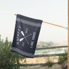 Navy Blue Rustic Oars Personalized Lake House