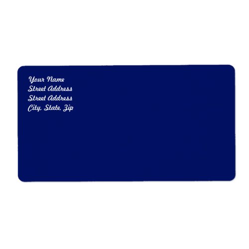Navy Blue Shipping Label