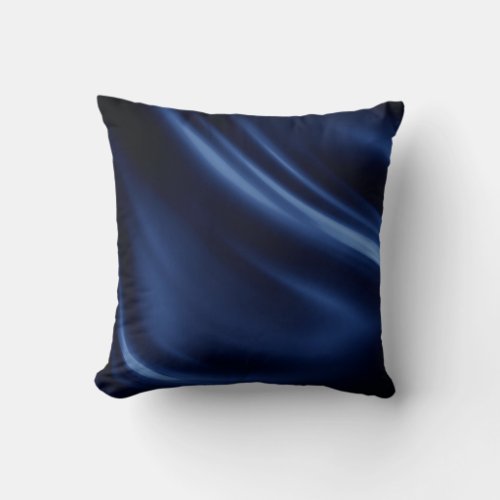 Navy blue silk satin silky pattern textile elegant throw pillow