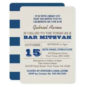 bar bat mitzvah invitations zazzle