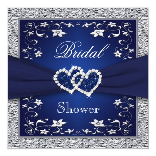 Navy Bridal Shower Invitations 2