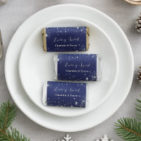 Navy blue silver Love is Sweet wedding