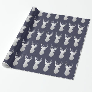 15 x 20 Christmas Reindeer on Navy Tissue Paper 20pk by Place & Time