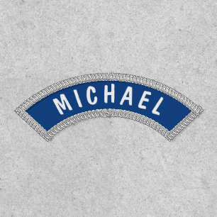 Navy Blue Simple Custom Male Boy Personalized Name Patch