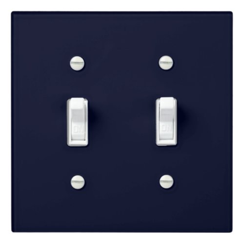 Navy Blue Simply Navy Blue Color Light Switch Cover