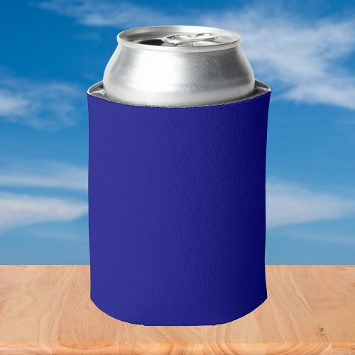 Navy Blue Solid Color Can Cooler