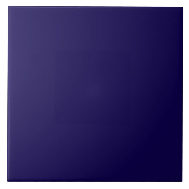 Navy blue solid color ceramic tile (Front)