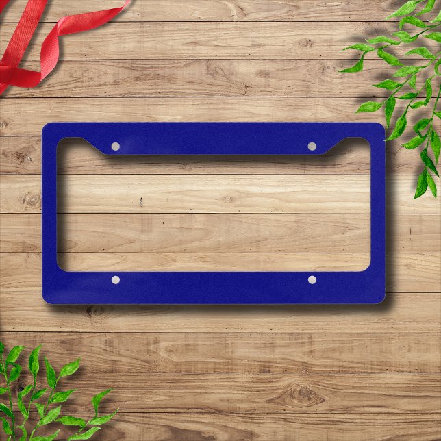 Navy Blue Solid Color | Classic | Elegant License Plate Frame (Creator Uploaded)