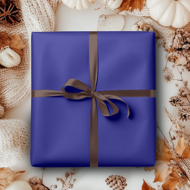 Navy Blue Solid Color | Classic | Elegant Wrapping Paper (Creator Uploaded)