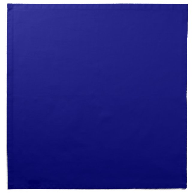 Navy Blue Solid Color Cloth Napkin (Front)
