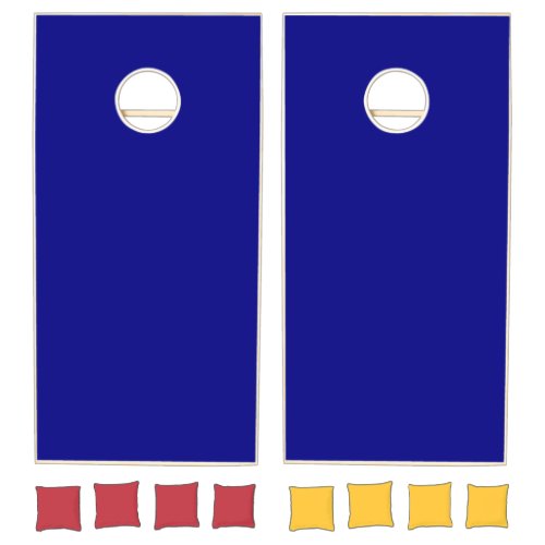 Navy Blue Solid Color Cornhole Set