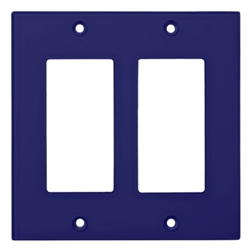 Navy Blue Solid Color Customize It Light Switch Cover