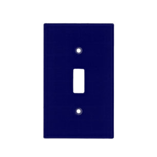 Navy Blue Solid Color Customize It Light Switch Cover