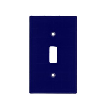 Navy Blue Solid Color Customize It Light Switch Cover by SimplyColor at Zazzle
