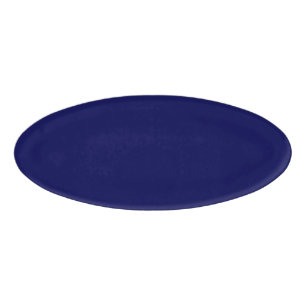 Navy Blue Solid Color Customize It Name Tag