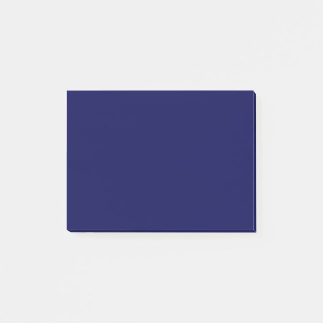 Navy Blue Solid Color Customize It Post-it Notes (Front)
