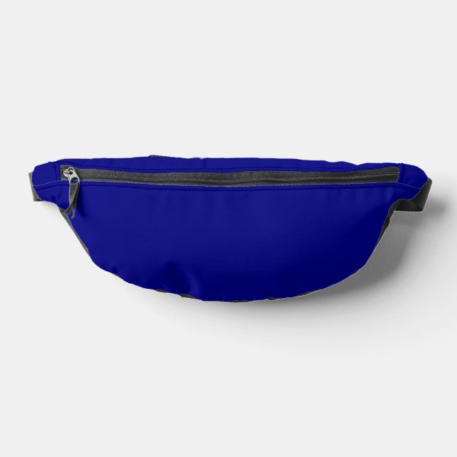Navy Blue Solid Color Fanny Pack (Lay Down)