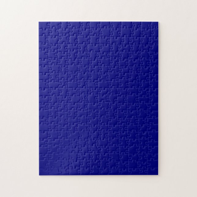 Navy Blue Solid Color Jigsaw Puzzle (Vertical)