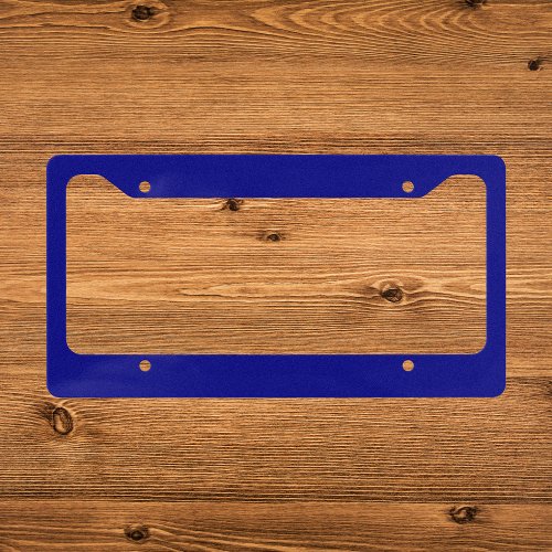 Navy Blue Solid Color License Plate Frame