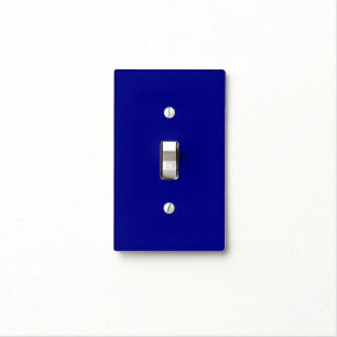 Navy Blue Solid Color Light Switch Cover