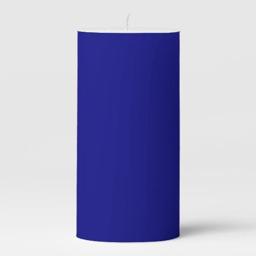 Navy Blue Solid Color Pillar Candle