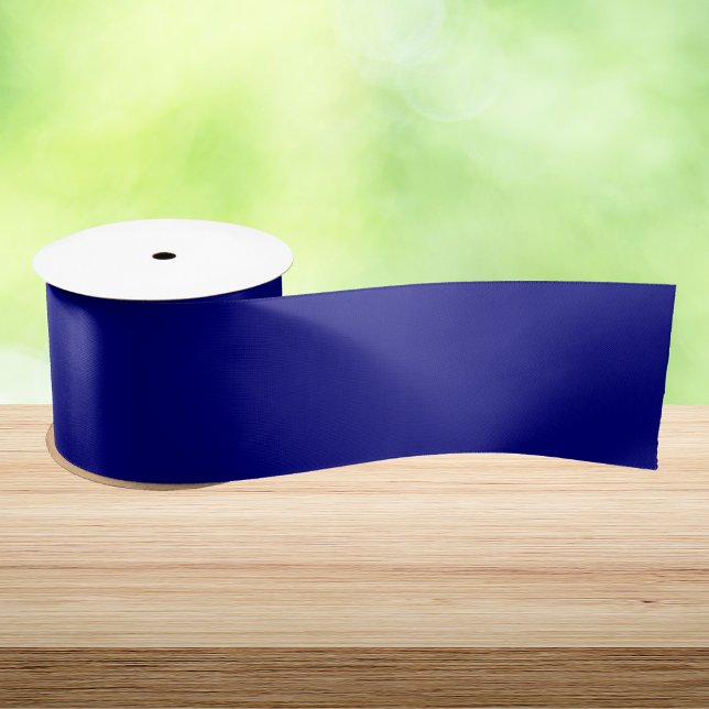 Navy Blue Solid Color Satin Ribbon (Creator Uploaded)