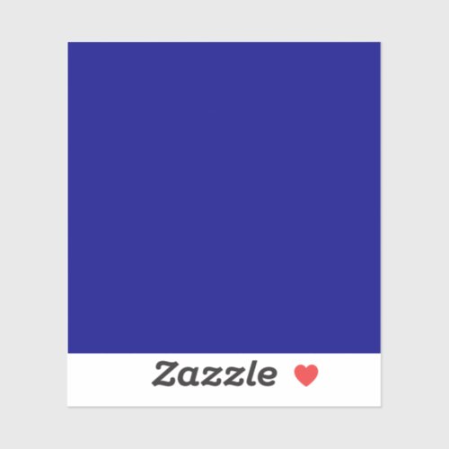 Navy Blue Solid Color Sticker