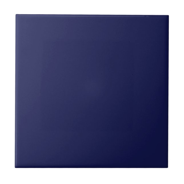 Navy Blue Solid Color Tile (Front)