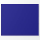 Navy Blue Solid Color Wrapping Paper (Flat)