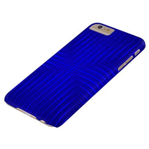 Navy Blue Solid Stripes Pattern iPhone 6 Plus Case