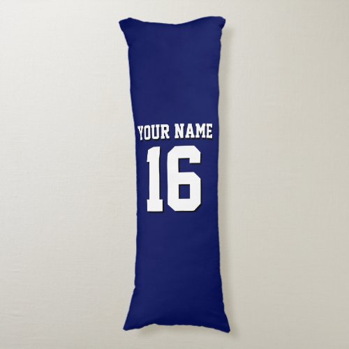 Navy Blue Sports Jersey Team Jersey Body Pillow