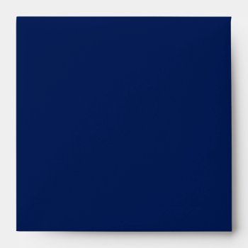 Navy Blue Square Envelopes by CustomWeddingSets at Zazzle