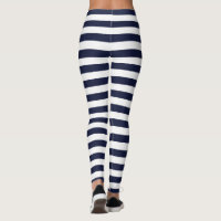 Navy striped leggings best sale