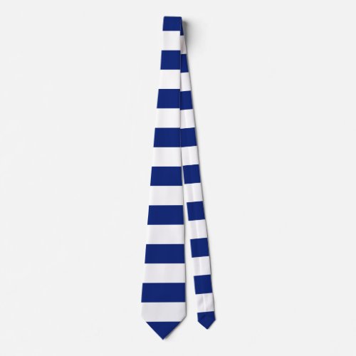 Navy Blue Stripes Nautical Pattern Tie