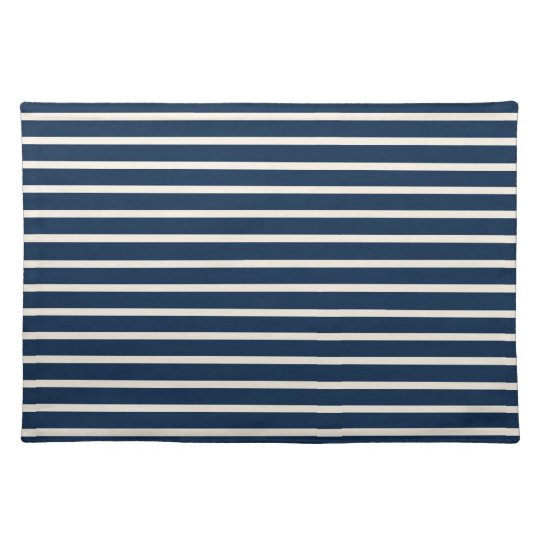 Navy Blue Stripes Placemat