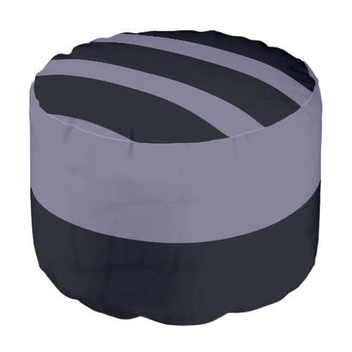 Navy Blue Stripes  Pouf