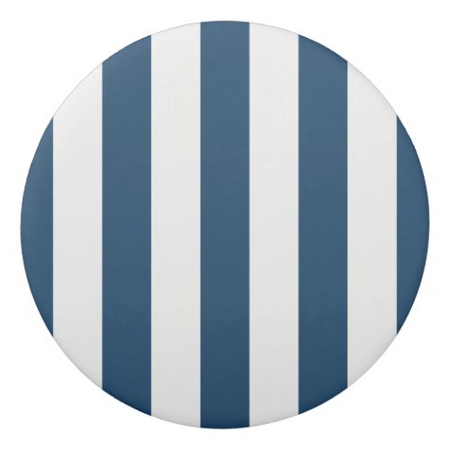 Navy Blue Stripes White Stripes Striped Pattern Eraser