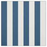 Navy Blue Stripes, White Stripes, Striped Pattern Fabric