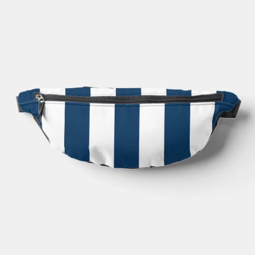 Navy Blue Stripes White Stripes Striped Pattern Fanny Pack