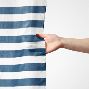 Navy Blue Stripes, White Stripes, Striped Pattern Scarf