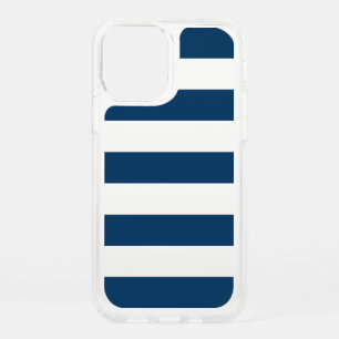 Navy Blue Stripes, White Stripes, Striped Pattern Speck iPhone 12 Case