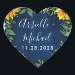 Navy Blue Sunflower Rustic Wedding Favors Stickers<br><div class="desc">Navy Blue Sunflower Rustic Wedding Favors Stickers - feature a barn wood background decorated with watercolor daisies,  sunflowers,  greenery,  baby's breath,  and lily of the valley.</div>